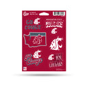 Washington State Cougars 6-Piece Decal Set