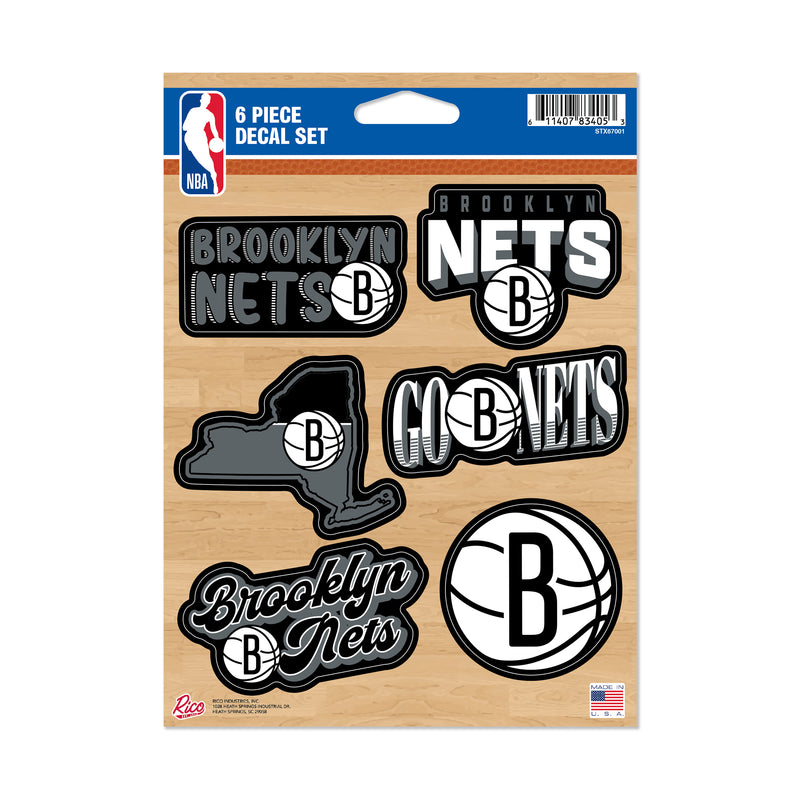 Brooklyn Nets 6-Piece Decal Set