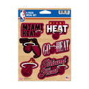 Miami Heat 6-Piece Decal Set