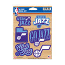 Utah Jazz 6-Piece Decal Set
