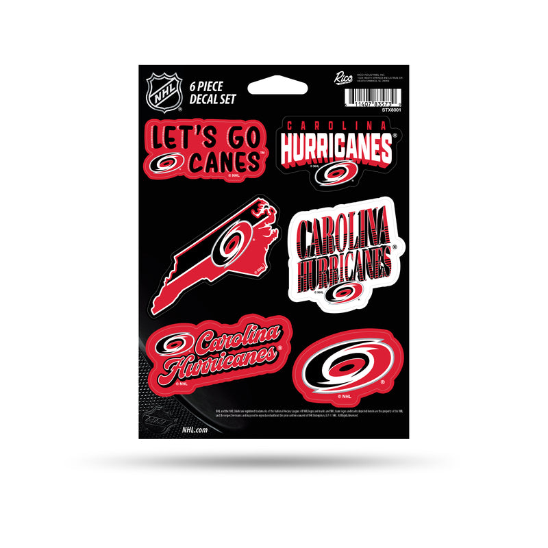 Carolina Hurricanes 6-Piece Decal Set