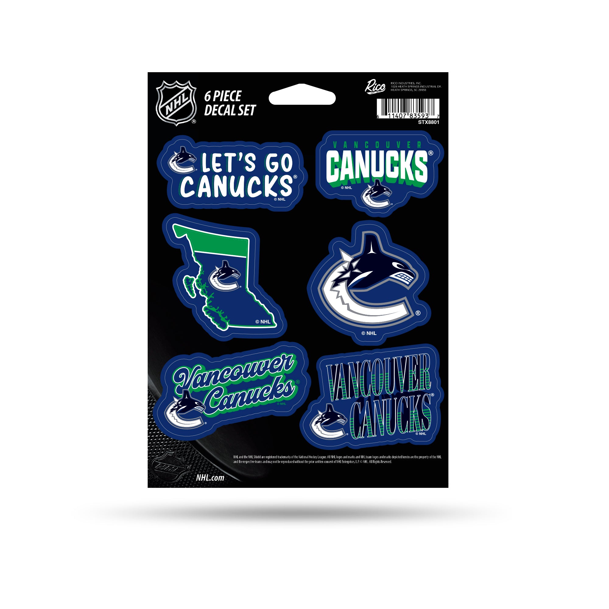 Reebok Vancouver Canucks Jersey Men XL Blue Stick Rink Logo