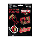 Ottawa Senators 6-Piece Decal Set