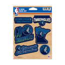 Minnesota Timberwolves 6-Piece Decal Set