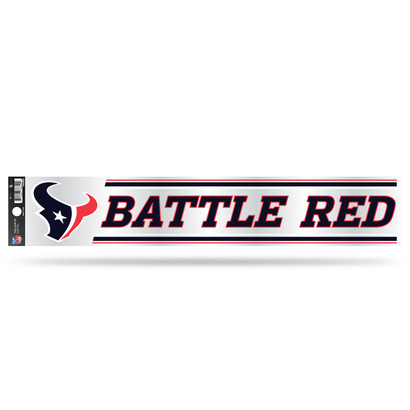 Houston Texans 3" x 17" Tailgate Sticker