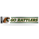 NCAA Florida A&M Rattlers 3" x 17" Tailgate Sticker For Car/Truck/SUV By Rico Industries