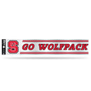 NCAA N.Carolina State Wolfpack 3" x 17" Tailgate Sticker For Car/Truck/SUV By Rico Industries