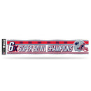 NFL New England Patriots 3" x 17" Tailgate Sticker For Car/Truck/SUV By Rico Industries