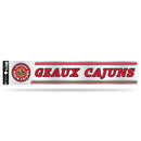 NCAA Louisiana-Lafayette Ragin Cajuns 3" x 17" Tailgate Sticker For Car/Truck/SUV By Rico Industries