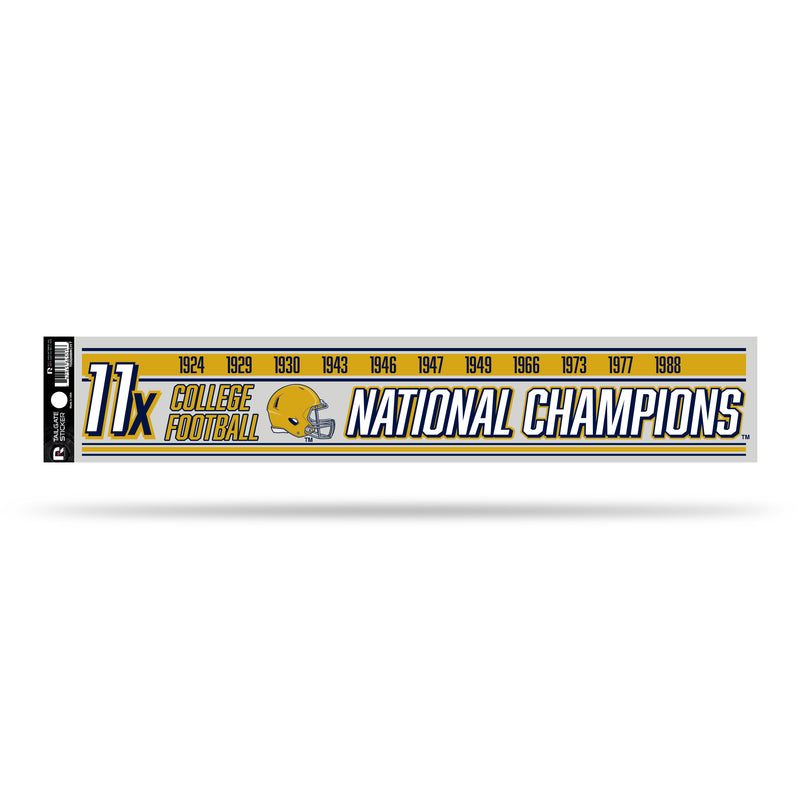 NCAA Notre Dame Fighting Irish 3" x 17" Tailgate Sticker For Car/Truck/SUV By Rico Industries