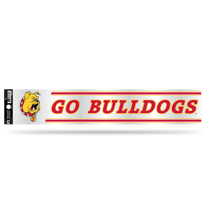 NCAA Ferris State Bulldogs 3" x 17" Tailgate Sticker For Car/Truck/SUV By Rico Industries