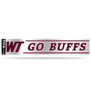 NCAA West Texas A&m Buffalos 3" x 17" Tailgate Sticker For Car/Truck/SUV By Rico Industries