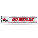 NCAA Central Missouri Mules 3" x 17" Tailgate Sticker For Car/Truck/SUV By Rico Industries