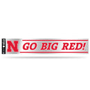 NCAA Nebraska Cornhuskers 3" x 17" Tailgate Sticker For Car/Truck/SUV By Rico Industries