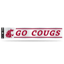 NCAA Washington State Cougars 3" x 17" Tailgate Sticker For Car/Truck/SUV By Rico Industries