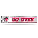 NCAA Utah Utes 3" x 17" Tailgate Sticker For Car/Truck/SUV By Rico Industries