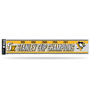 NHL Pittsburgh Penguins 3" x 17" Tailgate Sticker For Car/Truck/SUV By Rico Industries