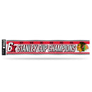 NHL Chicago Blackhawks 3" x 17" Tailgate Sticker For Car/Truck/SUV By Rico Industries