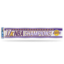 NBA Los Angeles Lakers 3" x 17" Tailgate Sticker For Car/Truck/SUV By Rico Industries