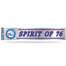 NBA Philadelphia 76ers 3" x 17" Tailgate Sticker For Car/Truck/SUV By Rico Industries