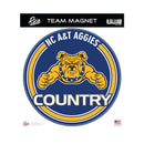 North Carolina A&T Aggies 8" Team Magnet Circle