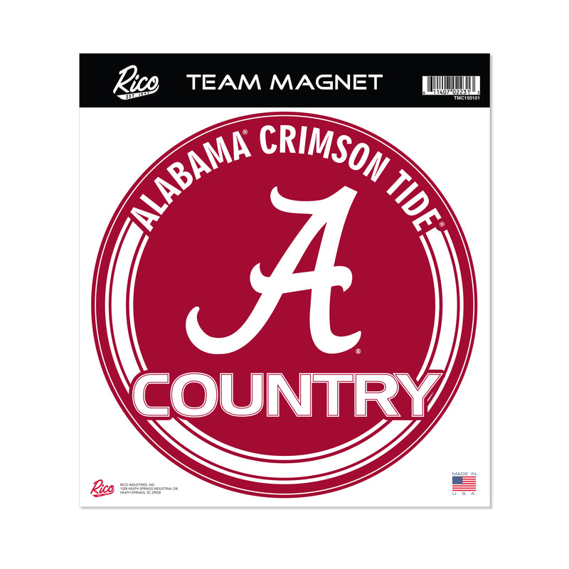 Alabama University 8" Team Magnet Circle