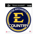 East Tennessee State Buccaneers 8 Inch Round Magnet