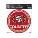 49ers 8" Team Magnet Circle