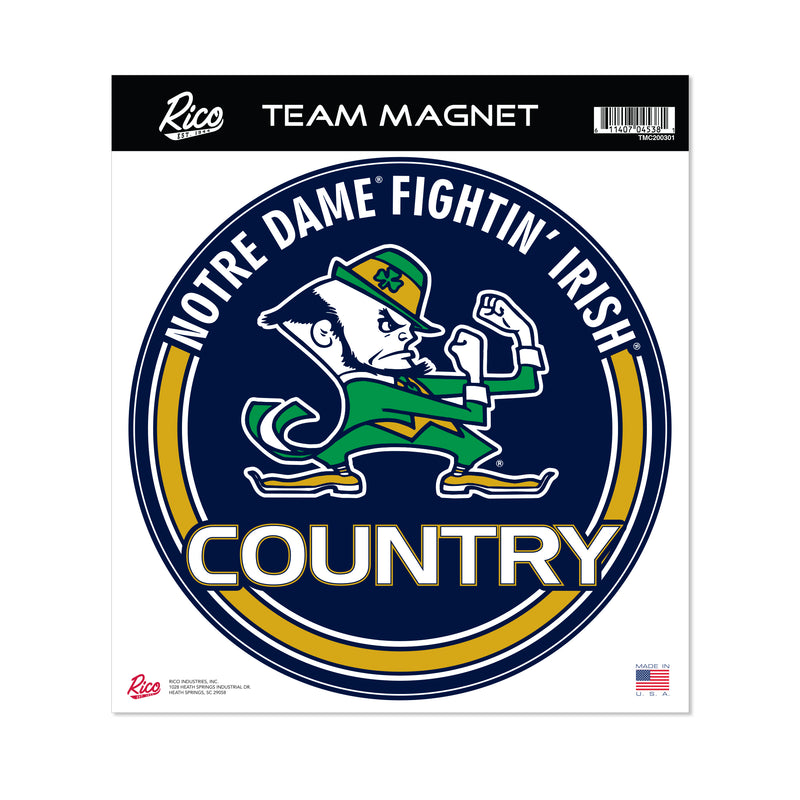 Notre Dame 8" Round Magnet