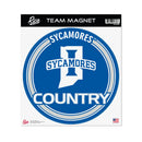Indiana State Sycamores 8 Inch Round Magnet