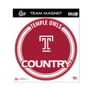 Temple Owls 8" Team Magnet Circle