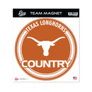 Texas University 8" Round Magnet