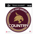 Texas State Bobcats 8" Team Magnet Circle