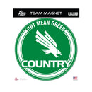North Texas Mean Green 8" Team Magnet Circle