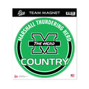Marshall Thundering Herd 8 Inch Round Magnet