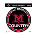 Miami of Ohio Redhawks 8" Team Magnet Circle