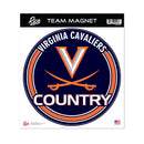Virginia University 8" Team Magnet Circle