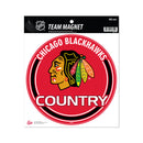 Blackhawks 8" Team Magnet Circle