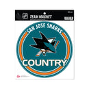 Sharks 8" Team Magnet Circle