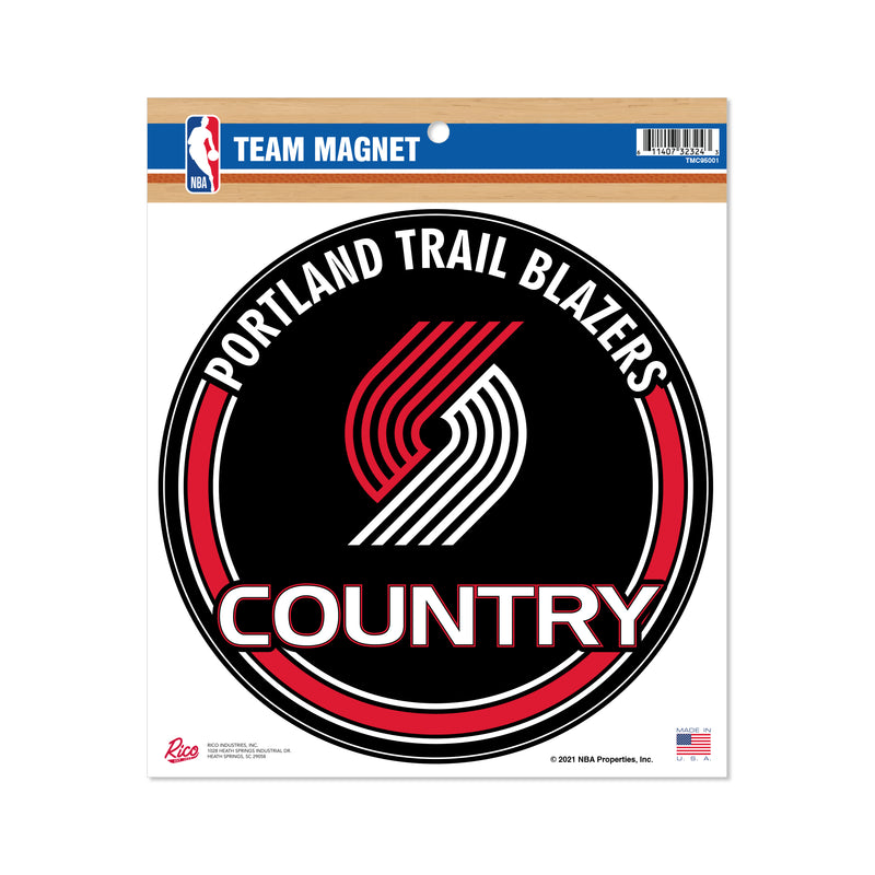 Trail Blazers 8" Team Magnet Circle
