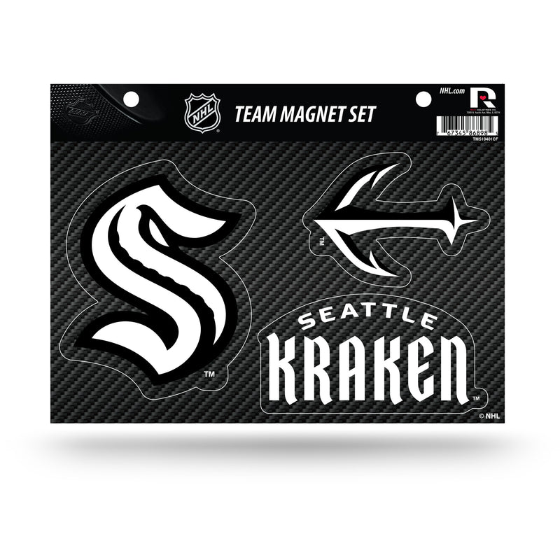 Seattle Kraken - Carbon Fiber Design - Team Magnet Sheet