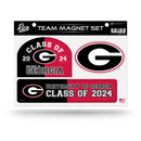 Georgia University Class Of 2024 Team Magnet Set