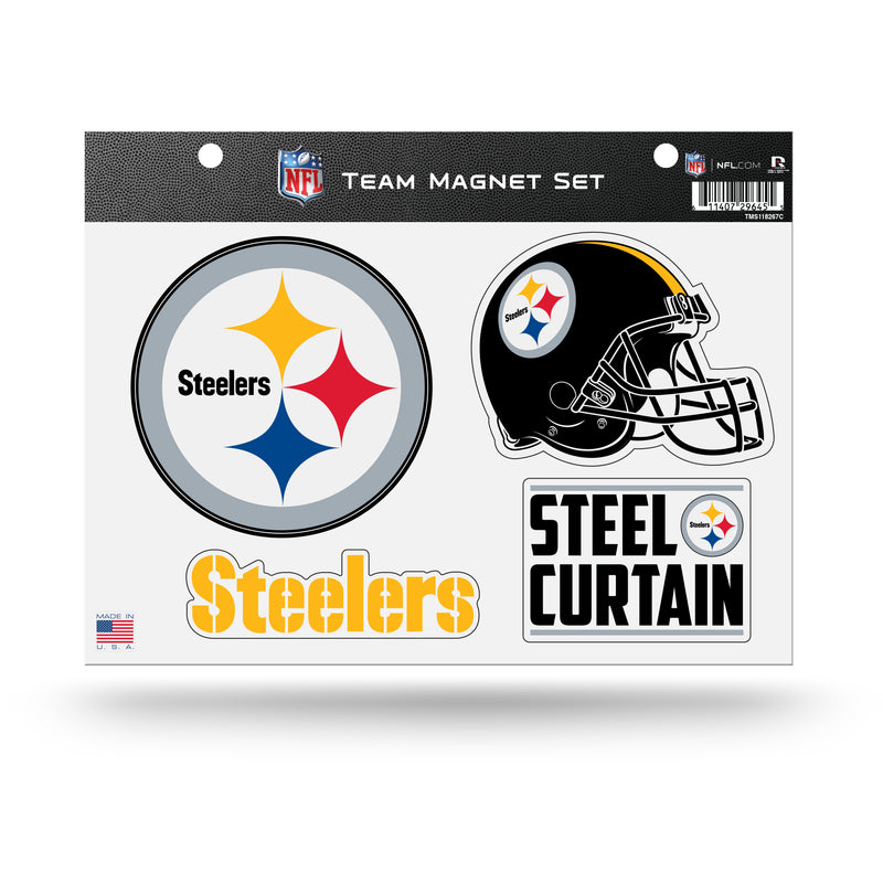 Steelers Custom Team Magnet Set W/ Steel Curtain Magnet