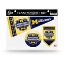 Michigan Wolverines 2023-24 CFP National Champions Team Magnet Sheet