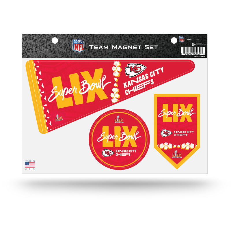 Kansas City Chiefs 2025 Super Bowl LIX Bound Team Magnet Sheet