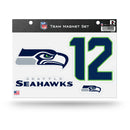 Seahawks Jersey 12 Team Magnet Sheet