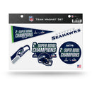 Seattle Seahawks 2 Time Super Bowl Champions Team Magnet Sheet