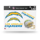 La Chargers Team Magnet Sheet