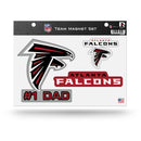 # 1 Dad Falcons  Team Magnet Set