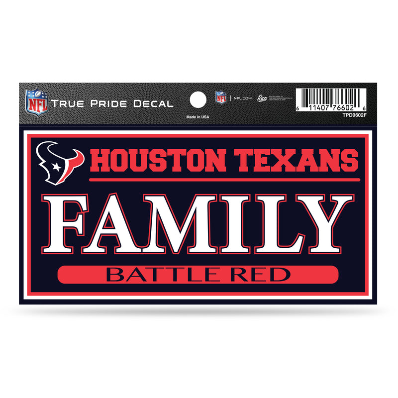 Houston Texans True Pride Decal - Family